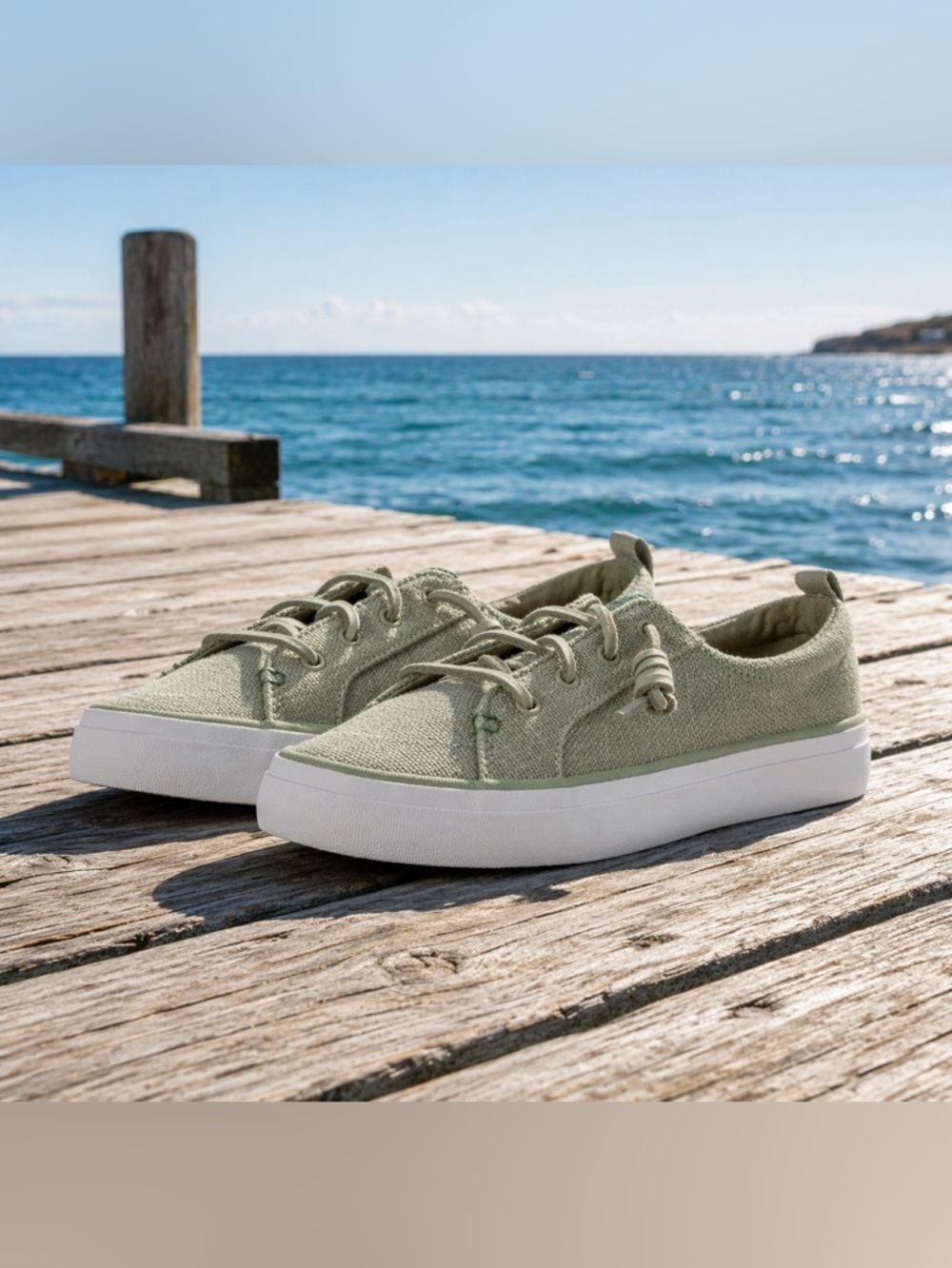 Sperry Women's Crest Vibe Baja Sneakers Size 11  Canvas